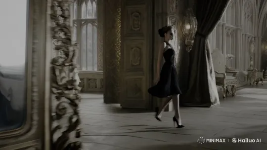 Vampire Jolie Glows in Gothic Horror Fantasy Setting – AI Generated Video | Hailuo AI