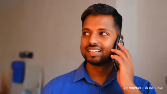 Affectionate Moment Between a Man and Miss Rhea Singha – AI Generated Video | Hailuo AI