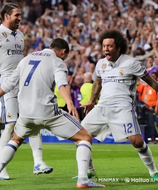 Real Madrid Players Celebrate with Martial Arts in Live2D Animation – AI Generated Video | Hailuo AI