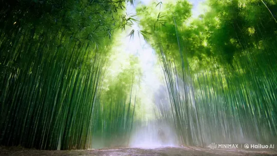 Mystical Bamboo Forest: Masters Converge in Harmony – AI Generated Video | Hailuo AI