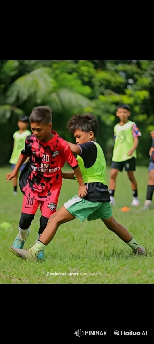 Lively Soccer Match: Children's Competitive Play – AI Generated Video | Hailuo AI