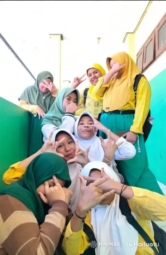 Students Perform Energetic Kungfu on Stairs – AI Generated Video | Hailuo AI