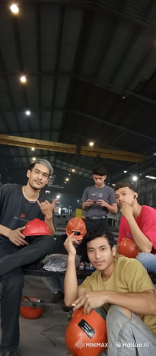 Workers Spar in Energetic Live2D Factory Kungfu Scene – AI Generated Video | Hailuo AI