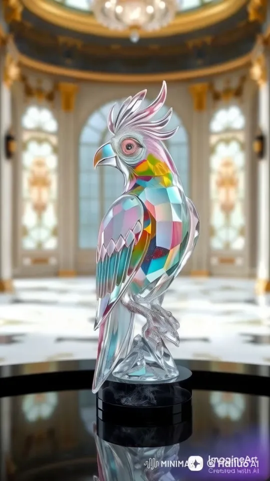 Parrot Soars Through Pastel Paradise Sky – AI Generated Video | Hailuo AI