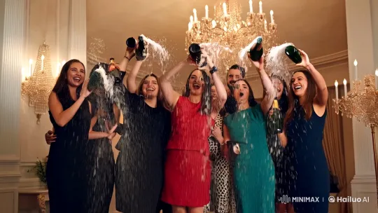 Elite Afiliados Celebrates Success with Glamorous Finale – AI Generated Video | Hailuo AI