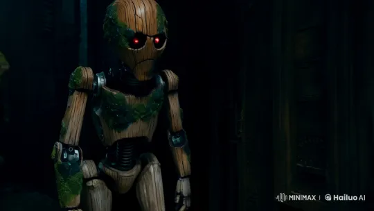 Biomechanical Terminator: Grotesque Fusion of Technology and Decay – AI Generated Video | Hailuo AI