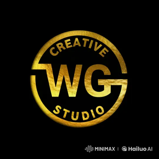 WG Creative Studio Logo: Fiery Transformation with Ice Water Interaction – AI Generated Video | Hailuo AI