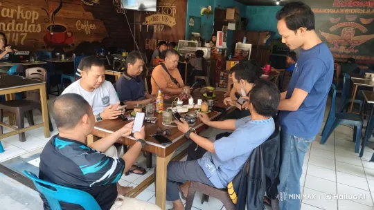 Kungfu Practitioners Spar in Bustling Coffee Shop – AI Generated Video | Hailuo AI