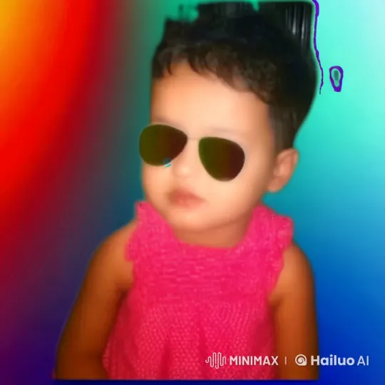Playful Child in Vibrant Polka Dot Top – AI Generated Video | Hailuo AI