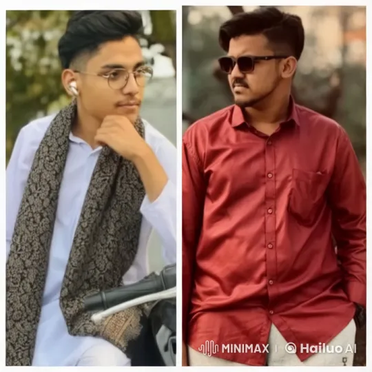 Two Young Men: One Contemplative, One Confident – AI Generated Video | Hailuo AI