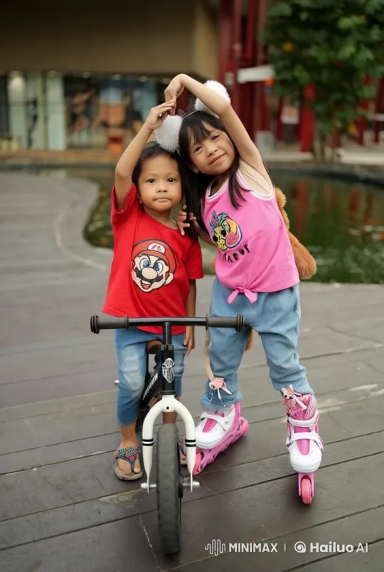 Children's Playful Kung Fu Combat in Live2D Animation – AI Generated Video | Hailuo AI