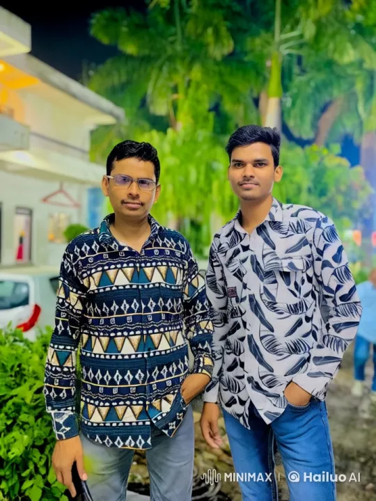 Two Men Embracing in a Nighttime Tropical Scene – AI Generated Video | Hailuo AI