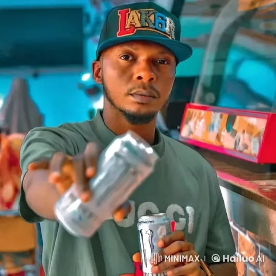 Colorful Energy Drink Promo with Smiling Friends – AI Generated Video | Hailuo AI