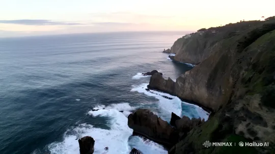 Elegant Manor Overlooking the Pacific Ocean's Majesty – AI Generated Video | Hailuo AI