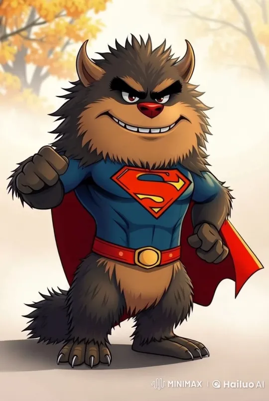 Furry Superman Performs Graceful Ballet in Autumnal Setting – AI Generated Video | Hailuo AI