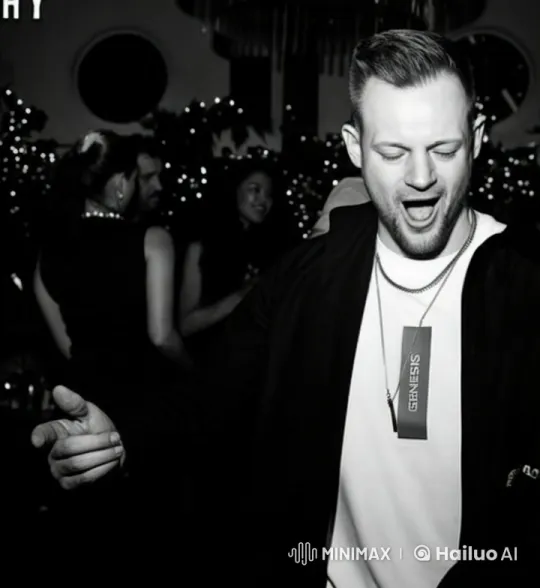Man Tears Up While Eating Bananas at Party – AI Generated Video | Hailuo AI