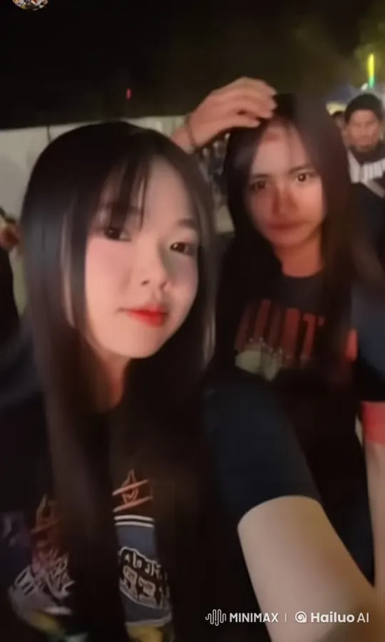 Nighttime Martial Arts Display by Two Women – AI Generated Video | Hailuo AI