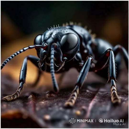 Menacing Ant Walks on Dark Clouds in Surreal Animation – AI Generated Video | Hailuo AI