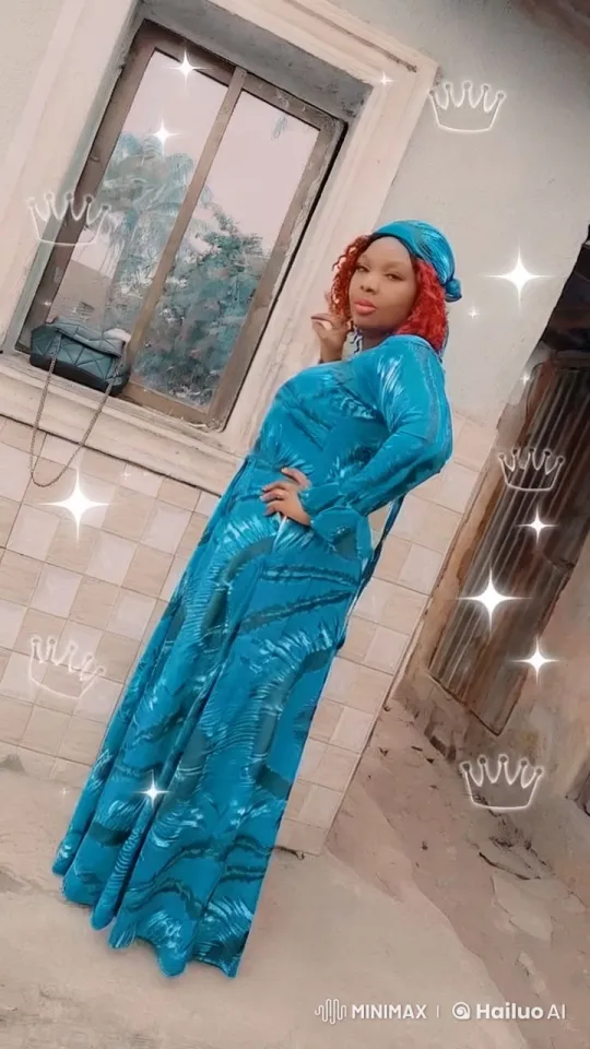 Elegant Woman Poses in Festive, Sparkling Overlay – AI Generated Video | Hailuo AI