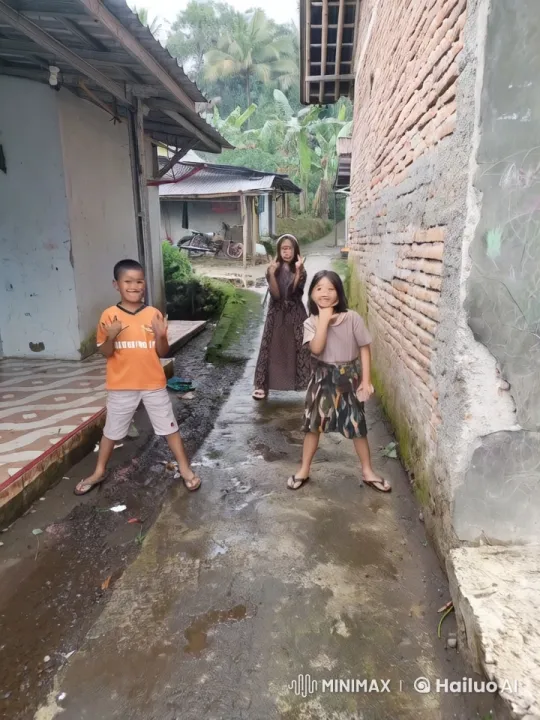 Children's Playful Kungfu Fight in Rustic Alley – AI Generated Video | Hailuo AI