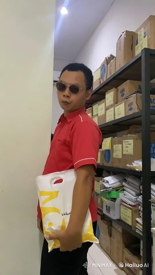 Young Martial Artist Performs Kungfu in Office Setting – AI Generated Video | Hailuo AI