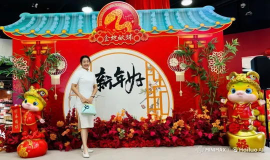 Chinese New Year Celebration with Traditional Dance and Lion Figures – AI Generated Video | Hailuo AI