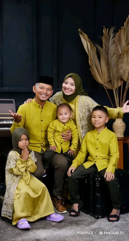 Family Performs Energetic Kungfu in Coordinated Outfits – AI Generated Video | Hailuo AI