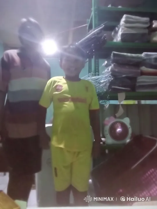 Child's Energetic Jumping in Dimly Lit Storage Room – AI Generated Video | Hailuo AI