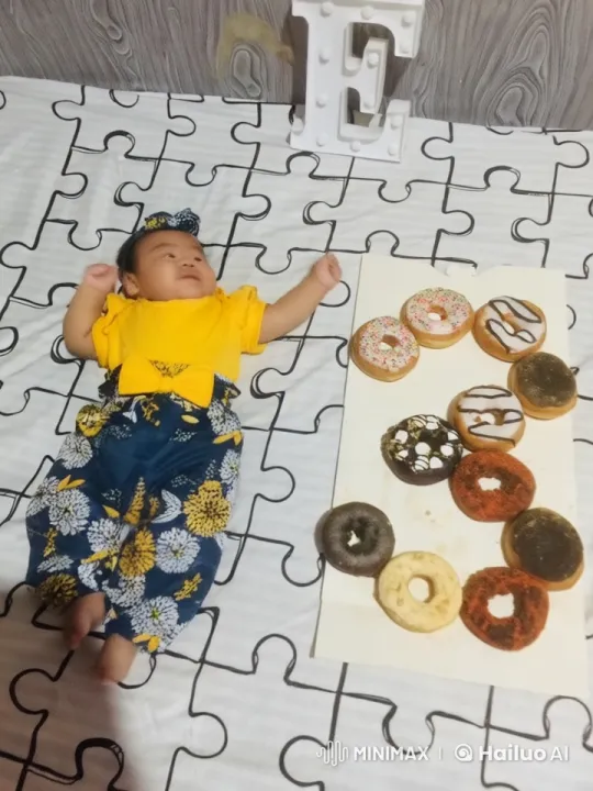 Baby's Joyful Dance on Patterned Bed – AI Generated Video | Hailuo AI
