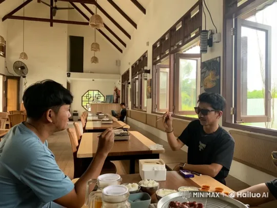 Dynamic Kung Fu Battle in a Restaurant Setting – AI Generated Video | Hailuo AI