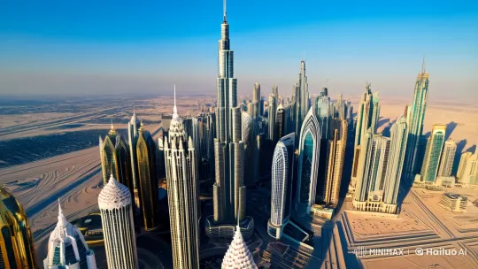Dubai's Modern Marketing Aesthetic: Luxury and Innovation – AI Generated Video | Hailuo AI