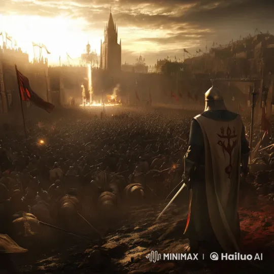Saladin and Baldwin IV's Epic Crusade Battle Scene – AI Generated Video | Hailuo AI