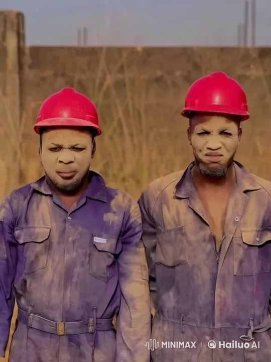 Construction Workers Engage in Kungfu Fight – AI Generated Video | Hailuo AI