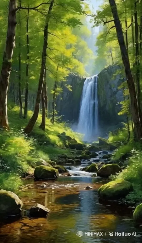 Escape to Nature's Serenity in Enchanted Forest 🌿✨ – AI Generated Video | Hailuo AI