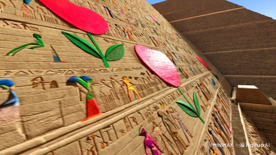 Ancient Egypt Meets Extraterrestrials in 3D Cinematic Flight – AI Generated Video | Hailuo AI