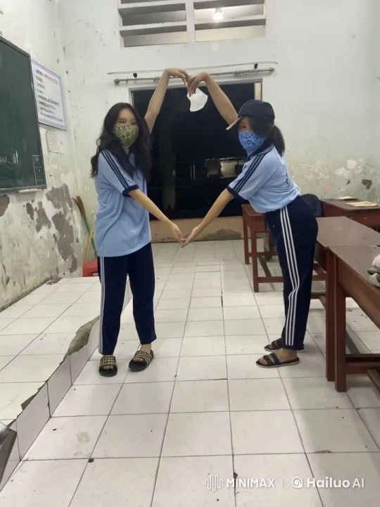 Schoolgirls Perform Energetic Kungfu in Tired Classroom – AI Generated Video | Hailuo AI