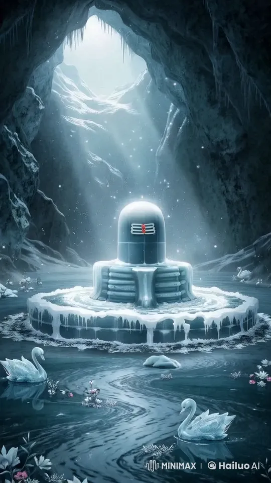 Icy Cave Transformed by Approaching Firestorm – AI Generated Video | Hailuo AI