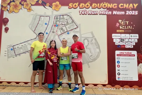 Tết Run Miền Nam 2025: Synchronized Kungfu Marathon Kick-Off – AI Generated Video | Hailuo AI