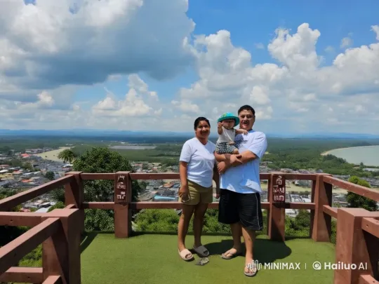 Family Performs Synchronized Martial Arts in Scenic Setting – AI Generated Video | Hailuo AI