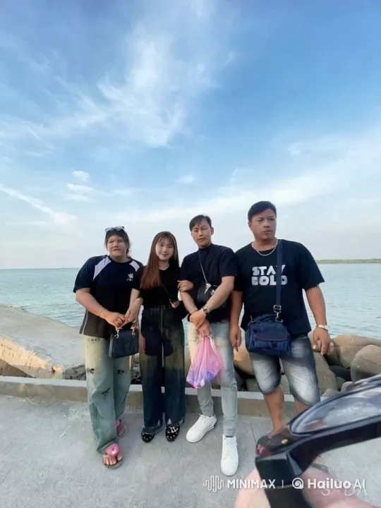 Four Individuals Practicing Synchronized Kungfu by the Sea – AI Generated Video | Hailuo AI