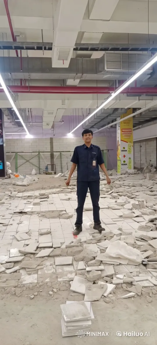 Man Transforms into Super Saiyan in Construction Chaos – AI Generated Video | Hailuo AI