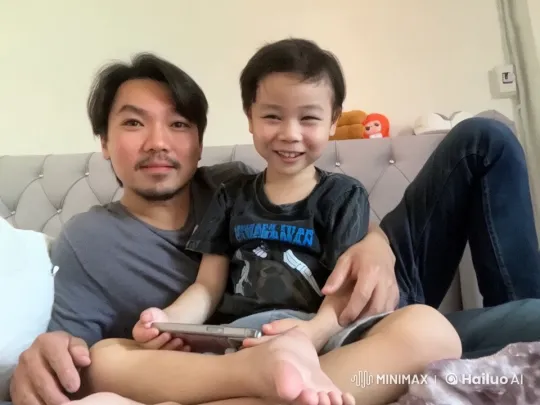 Father and Son Bond Over Martial Arts Display – AI Generated Video | Hailuo AI