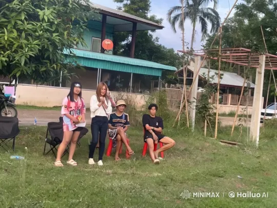 Choreographed Martial Arts Fight Near Turquoise-Awned House – AI Generated Video | Hailuo AI