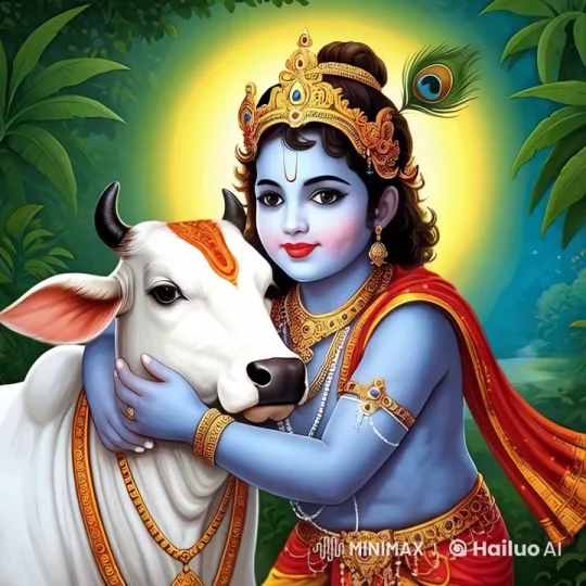 Divine Figure and Minion Share a Moment – AI Generated Video | Hailuo AI