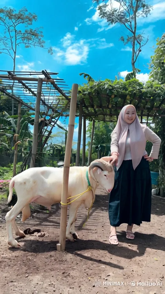 Sheep Performs Kungfu on Wooden Trellis – AI Generated Video | Hailuo AI