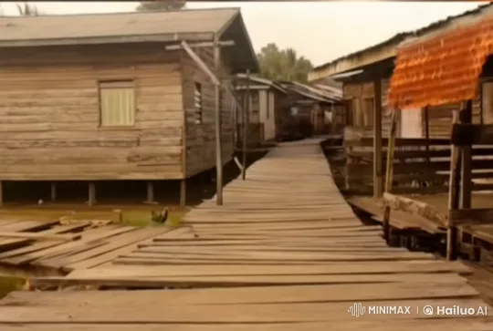 1990s Sabah Village Atmosphere in Live2D – AI Generated Video | Hailuo AI