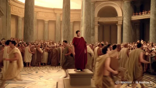 Ancient Rome Senate Chamber: A Dramatic Political Scene – AI Generated Video | Hailuo AI
