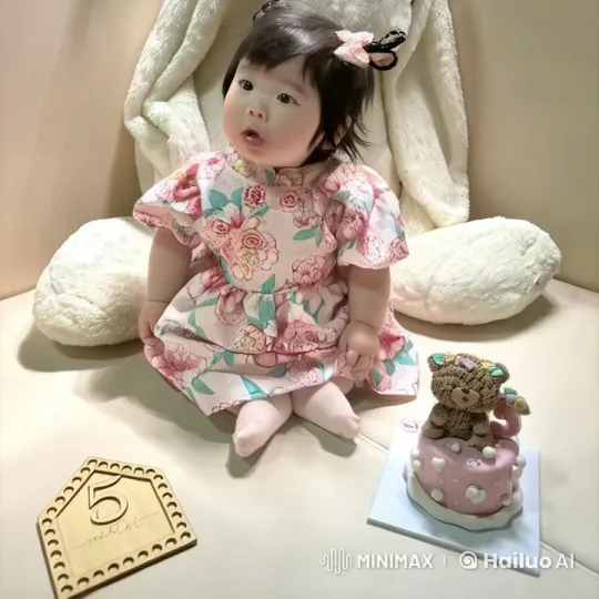 Child in Pastel Dress Performs Thrilling Kungfu in Live2D Animation – AI Generated Video | Hailuo AI