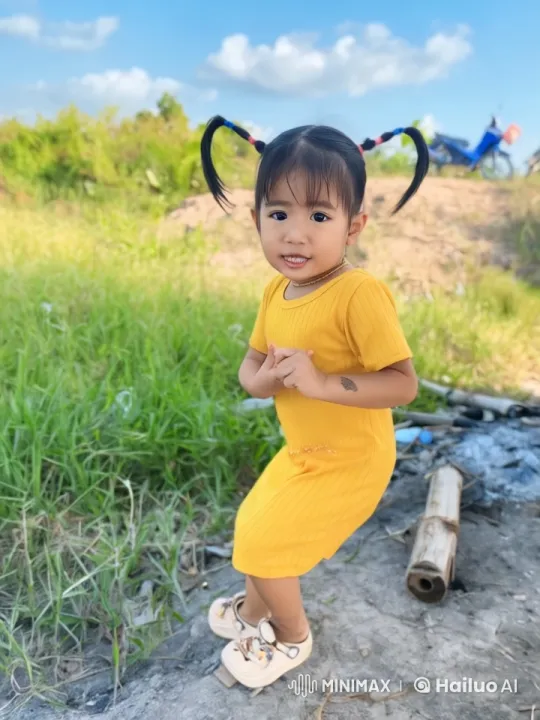 Live2D Animation: Child with Pigtails Performing Martial Arts – AI Generated Video | Hailuo AI