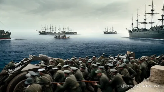 Seyit Onbaşı: Heroism Amidst the Gallipoli Chaos – AI Generated Video | Hailuo AI